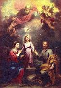 Bartolome Esteban Murillo Two Trinities oil painting